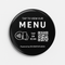 Black NFC & QR Menu Tag